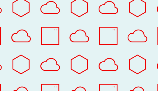 examples of different shapes in red outline