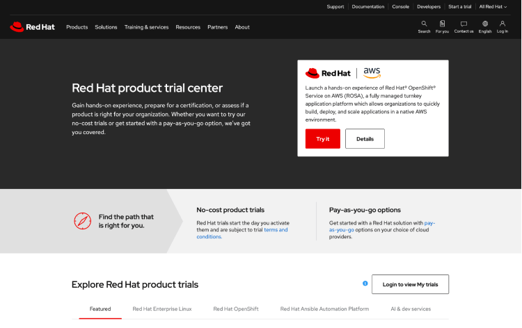 Product trial center